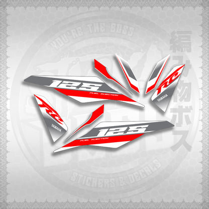 MIO I 125 M3 DASH RC EDITION FOR WHITE STICKER DECALS By STICKABOSS (SOFIE LAMINATED WATERPROOF)