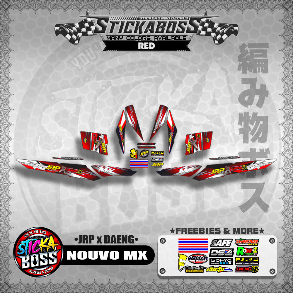 NOUVO MX Decals ( JRP x DAENG )【WITH FREEBIES】