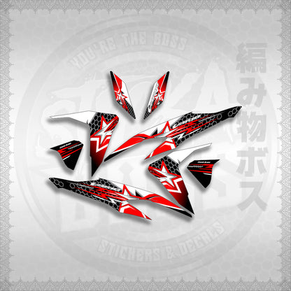 STICKER DECALS for CLICK V2 (CV220VA3) By STICKABOSS (SOFIE LAMINATED WATERPROOF)