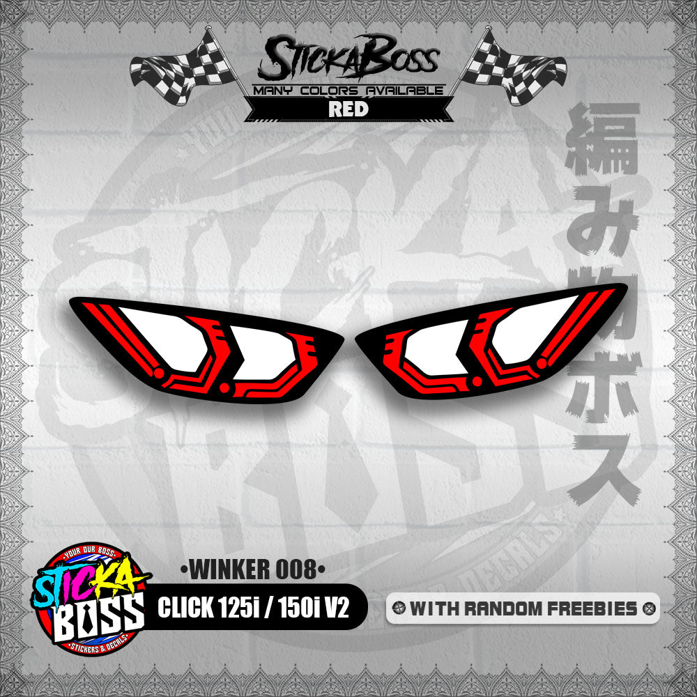 CLICK 125i / 150i V2 (WINKER 008) TRANSPARENT【WITH FREEBIES】