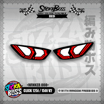 CLICK 125i / 150i V2 (WINKER 008) TRANSPARENT【WITH FREEBIES】
