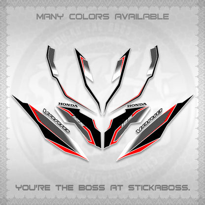 CLICK 125 V3 VARIO DECALS (2026 INDO HONEYCOMB DESIGN) STICKER DECALS By STICKABOSS (Copy)
