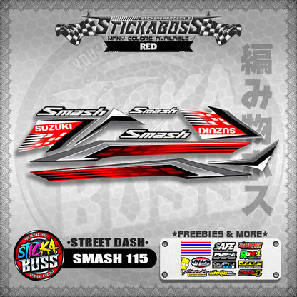 SMASH 115 STICKER DECALS ( STREET DASH )【WITH FREEBIES】