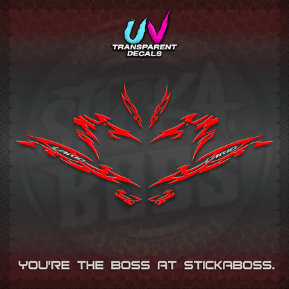 CLICK 125 V4 INDO VARIO UV TRANSPARENT DECALS (2026 NUSANTARA STRIPING) STICKER DECALS By STICKABOSS