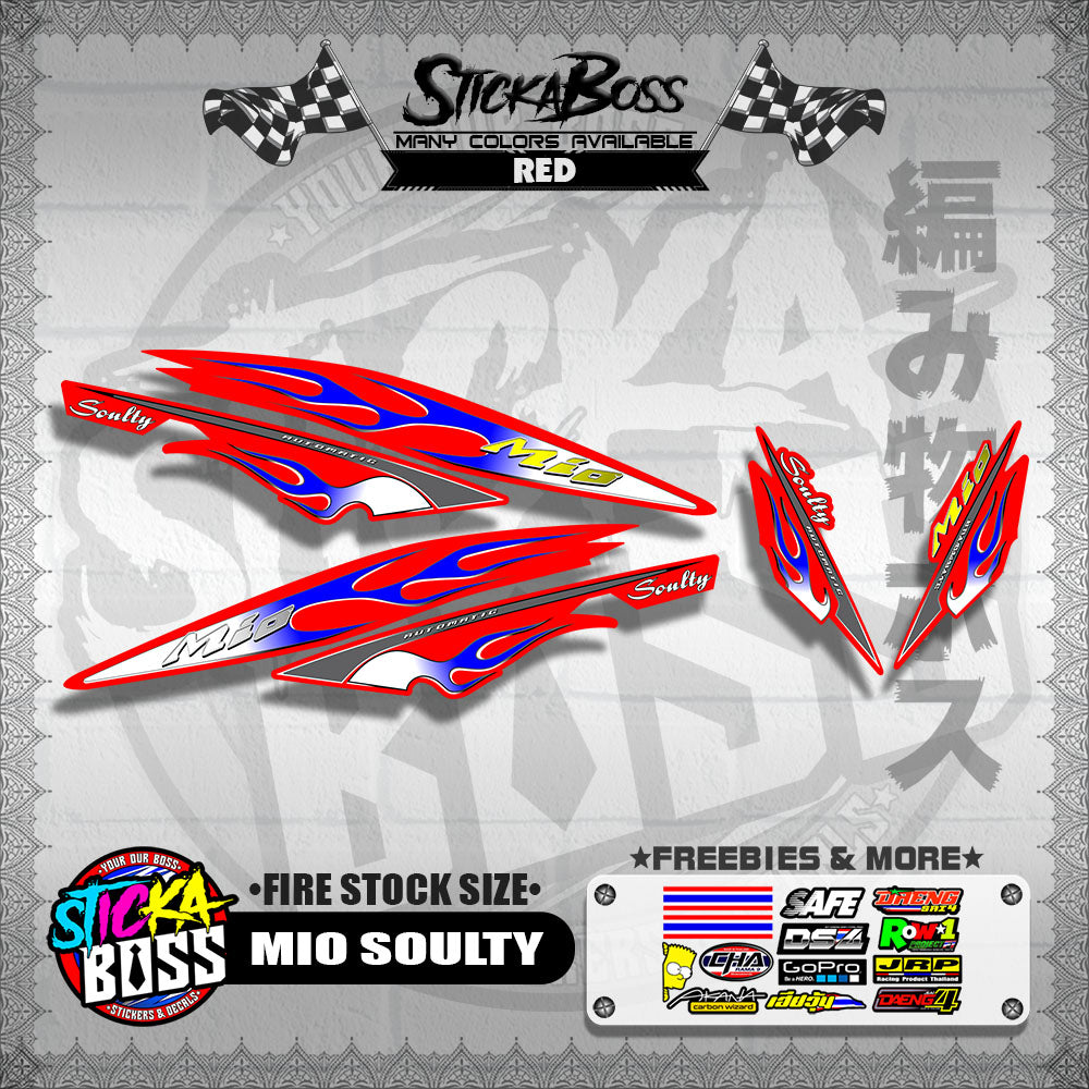 MIO SOULTY DECALS ( FIRE STOCK SIZE )【WITH FREEBIES】
