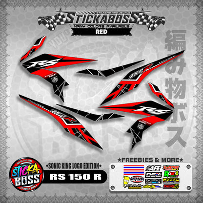 RS 150 R STICKER DECALS ( SONIC KING LOGO EDITION )【WITH FREEBIES】