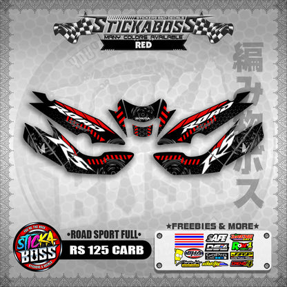 RS 125 CARB STICKER FULL DECALS ( ROAD SPORT FULL )【WITH FREEBIES】