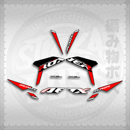 STICKER DECALS for AEROX V3 ALPHA TURBO INDO (AV3SODE25) By STICKABOSS (SOFIE LAMINATED WATERPROOF)
