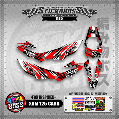 XRM 125 CARB STICKER FULL DECALS ( FOX INSPIRED )【WITH FREEBIES】