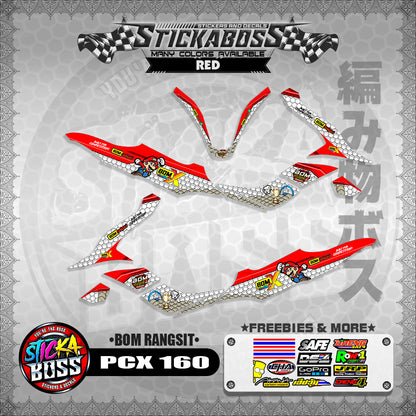 PCX 160 STICKER DECALS (BOM RANGSIT)【WITH FREEBIES】