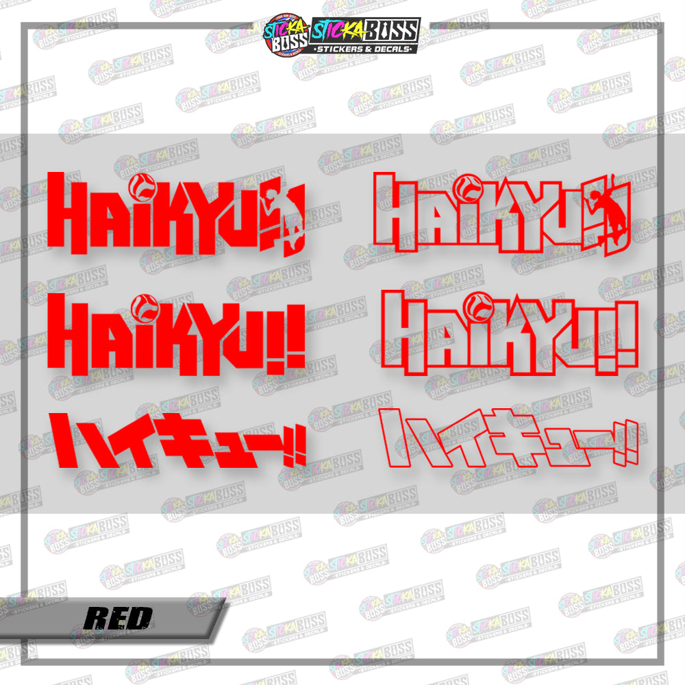 HAIKYUU LOGO ( VINYL CUT-OUT STICKER DECALS )【Stickaboss】