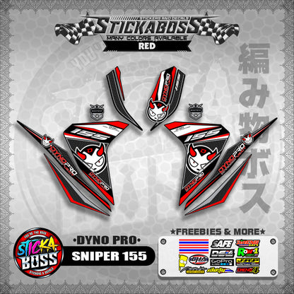 SNIPER 155 STICKER DECALS ( DYNO PRO )【WITH FREEBIES】