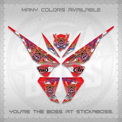CLICK 125 V1 VARIO DECALS (2026 NEW SAMURAI MOTIF) STICKER KITS BY STICKABOSS