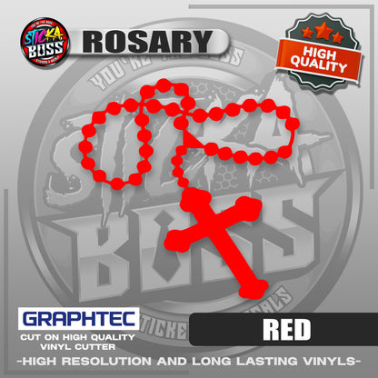 ROSARY | VINYL WATERPROOF CUT-OUT STICKER DECALS【Stickaboss】