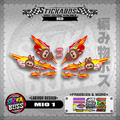 MIO 1 STICKER DECALS ( LABUBU DESIGN )【WITH FREEBIES】