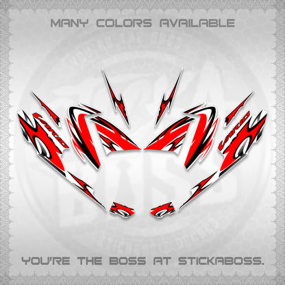 CLICK 125 V4 VARIO STRIPING FOR WHITE DECALS (2026 NEW LED DESIGN) STICKER DECALS By STICKABOSS