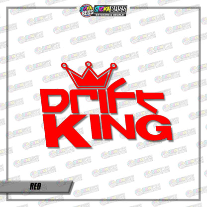 JDM DRIFT KING  ( VINYL CUT-OUT STICKER DECALS )【Stickaboss】