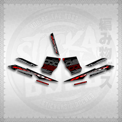 STICKER DECALS for AEROX V3 ALPHA TURBO INDO (AV3NVBLDE) By STICKABOSS (SOFIE LAMINATED WATERPROOF)