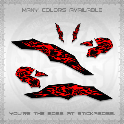CLICK 125 V3 DECALS (2026 TRIBAL HEART DESIGN) STICKER KITS BY STICKABOSS