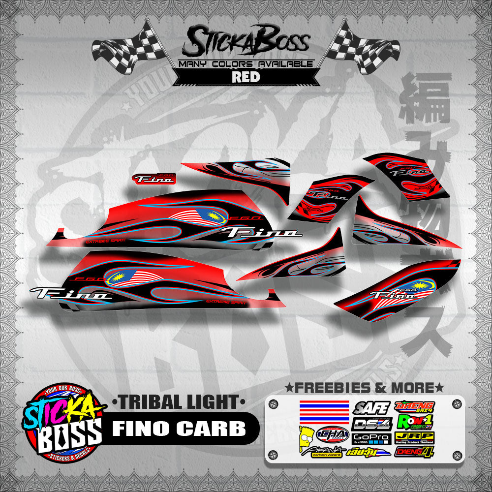 FINO CARB DECALS ( TRIBAL LIGHT )【WITH FREEBIES】