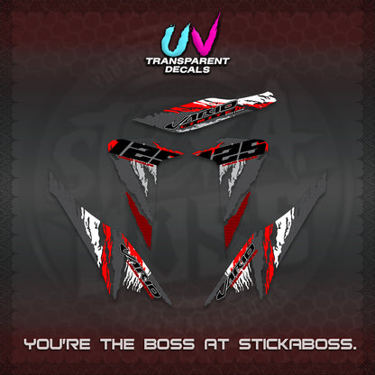 CLICK 125 V2 VARIO UV TRANSPARENT DECALS (2022 SPLASH SPECIAL) STICKER KITS BY STICKABOSS