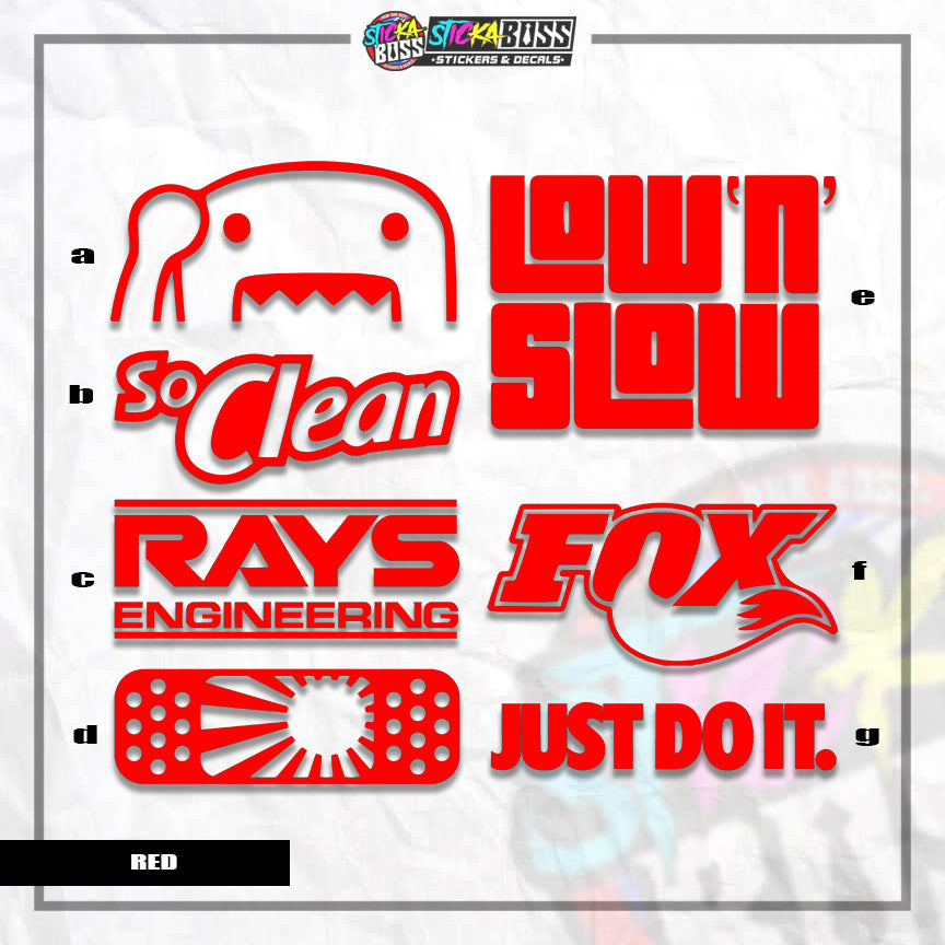 ASSORTED P3 | VINYL CUT-OUT STICKER   ( ANIME VINYL STICKER DECALS )【Stickaboss】