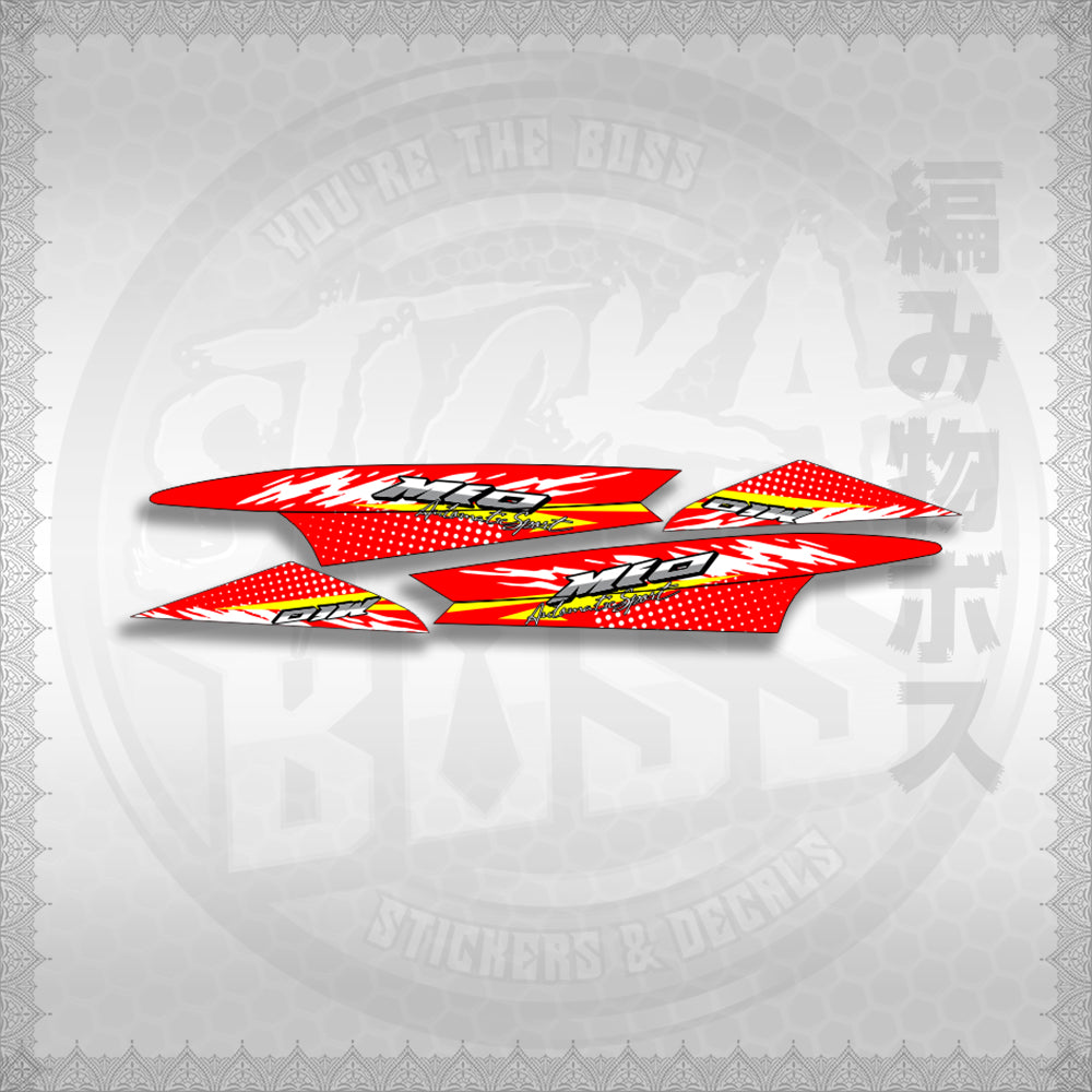 STICKER DECALS for MIO SPORTY / SMILE (MSPSSIMOCO) By STICKABOSS (SOFIE LAMINATED WATERPROOF)