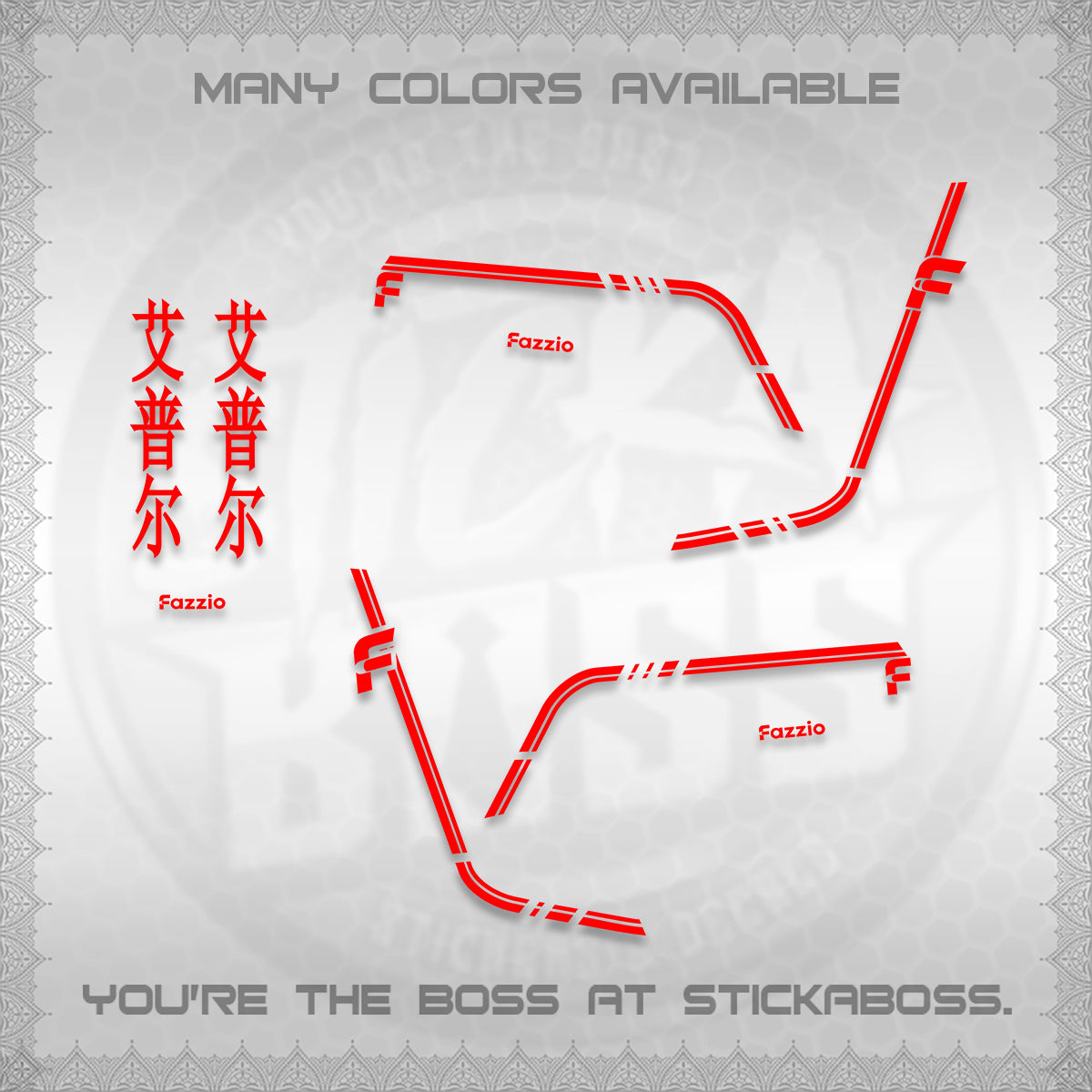 FAZZIO DECALS (2026 JAPAN LINES) STICKER KITS BY STICKABOSS
