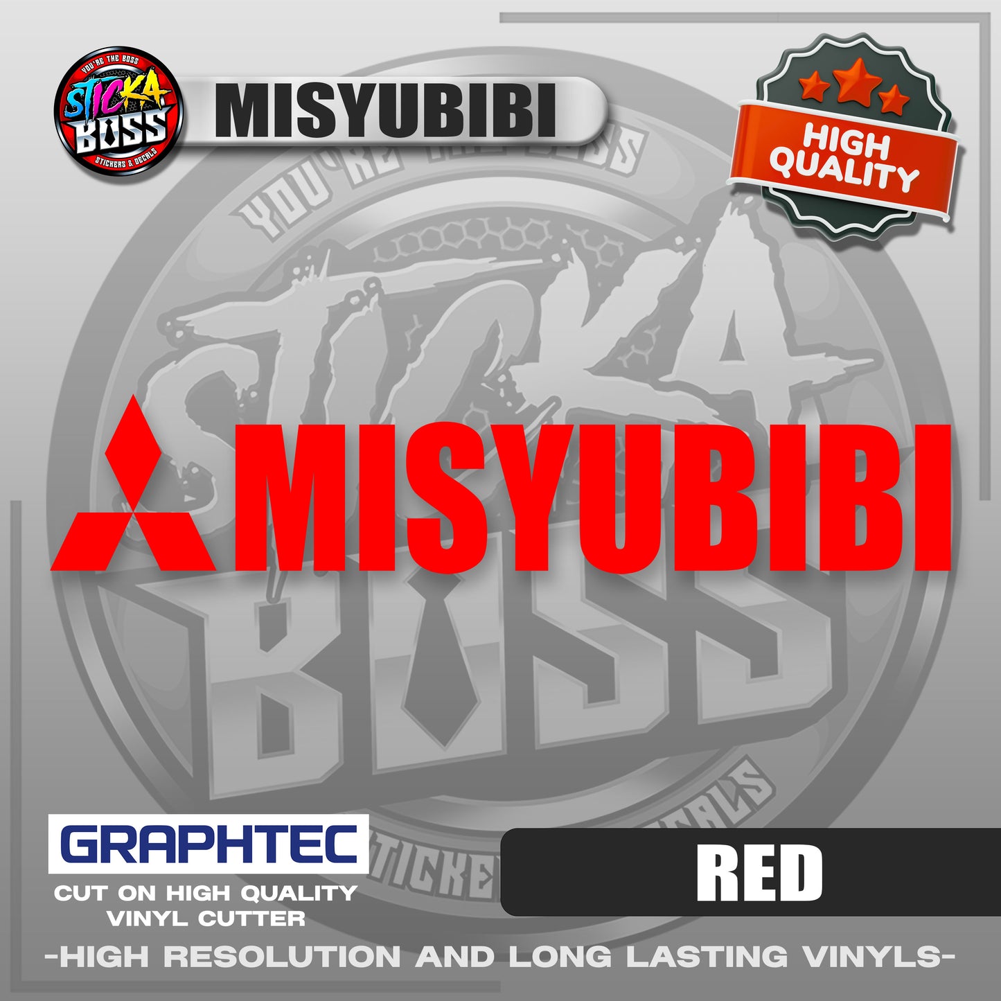 MISYUBIBI | VINYL WATERPROOF CUT-OUT STICKER DECALS【Stickaboss】
