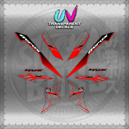 【PREMIUM UV PRINT】TRANSPARENT AEROX V3 ALPHA TURBO INDO-MALAYSIAN (AV3MAMABO)【WITH FREEBIES】