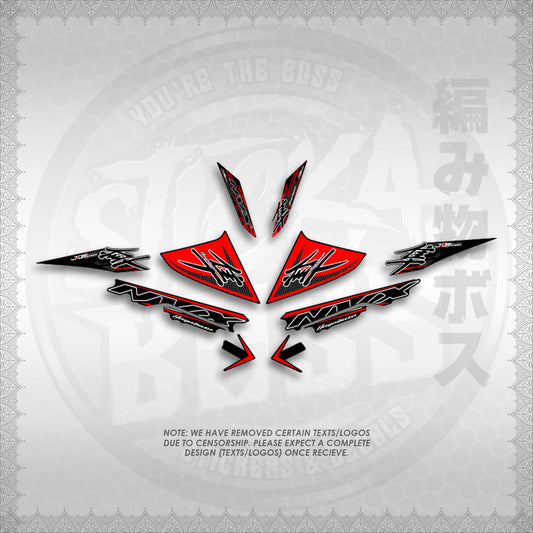 STICKER DECALS for AEROX V3 ALPHA TURBO (AV3HAHO) By STICKABOSS (SOFIE LAMINATED WATERPROOF)