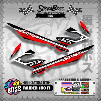 RAIDER 150 FI DECALS ( N09 SATRIA NTN )【WITH FREEBIES】