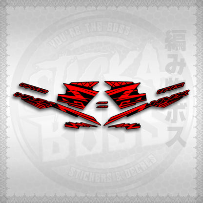 STICKER DECALS for AEROX V3 ALPHA TURBO INDO (AV314ARV9SE) By STICKABOSS (SOFIE LAMINATED WATERPROOF)