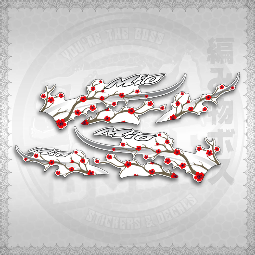 STICKER DECALS for MIO SPORTY FOR WHITE (MSPSAXFL) By STICKABOSS (SOFIE LAMINATED WATERPROOF)