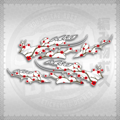 STICKER DECALS for MIO SPORTY FOR WHITE (MSPSAXFL) By STICKABOSS (SOFIE LAMINATED WATERPROOF)