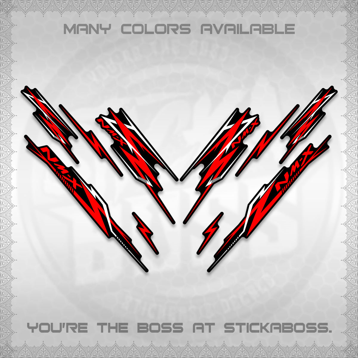 NMAX V2 DECALS (2024 NM A8 STYLE) STICKER DECALS By STICKABOSS