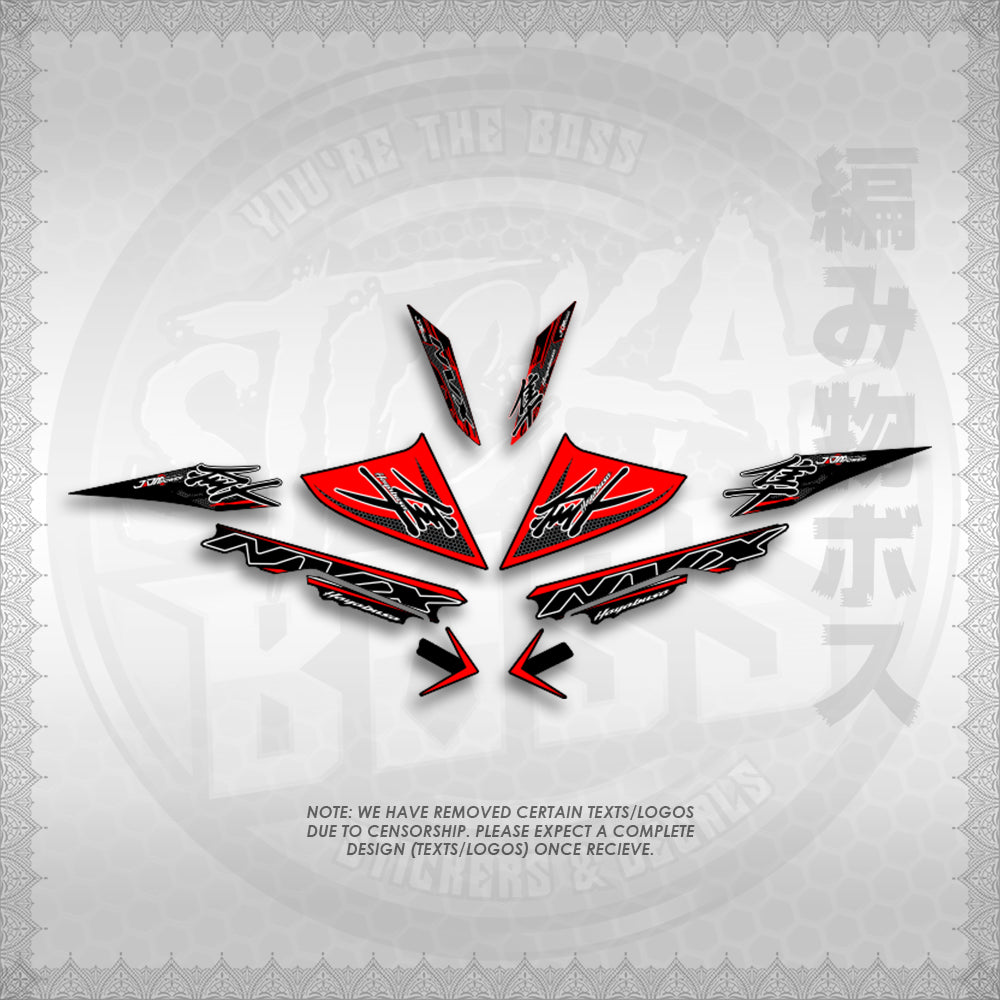 STICKER DECALS for AEROX V3 ALPHA TURBO (AV3HAHO) By STICKABOSS (SOFIE LAMINATED WATERPROOF)