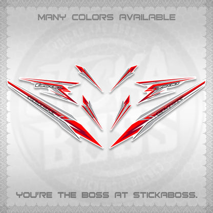 CLICK 160 VARIO FOR WHITE DECALS (2026 SHARP 00-A1 DESIGN)STICKER KITS By STICKABOSS