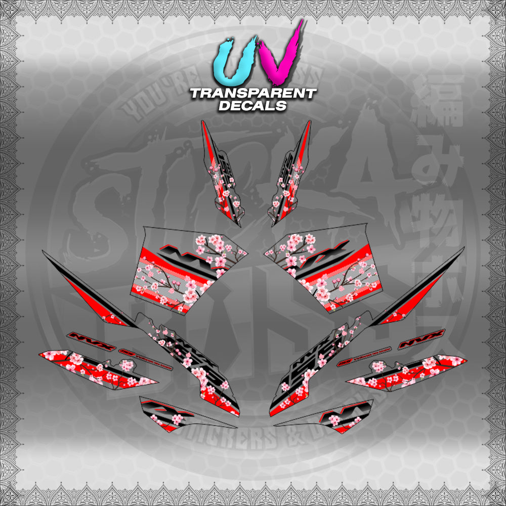 【PREMIUM UV PRINT】TRANSPARENT AEROX V3 ALPHA TURBO INDO-MALAYSIAN (AV3SAIN)【WITH FREEBIES】