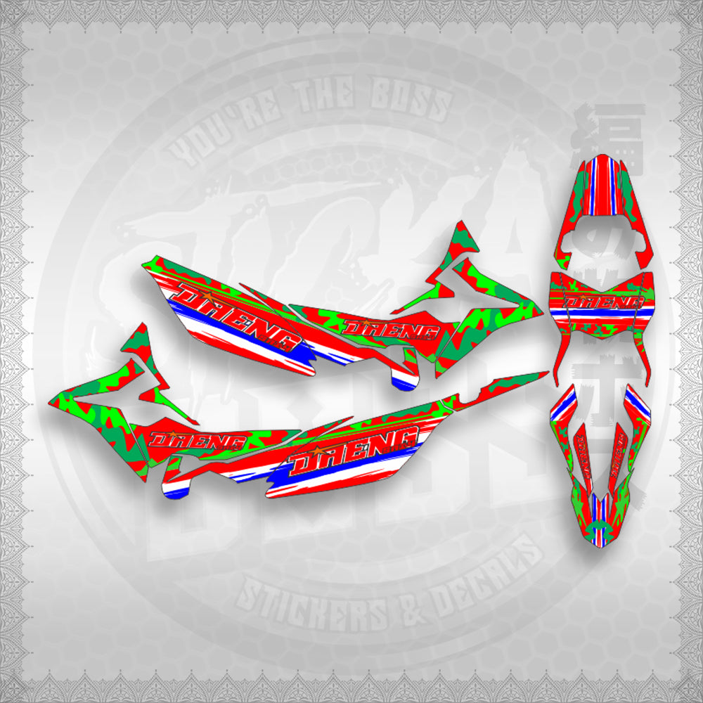 STICKER DECALS FOR XRM 125 FI FULL DECALS (X125FARDASA) By STICKABOSS (SOFIE LAMINATED WATERPROOF)