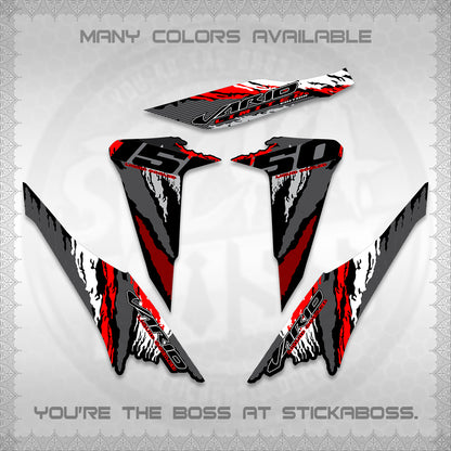 CLICK 150 V2 VARIO DECALS (2022 SPECIAL SPLASH DESIGN) STICKER KITS BY STICKABOSS