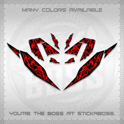 CLICK 125 V4 DECALS (2026 TRIBAL HEART DESIGN) STICKER KITS BY STICKABOSS
