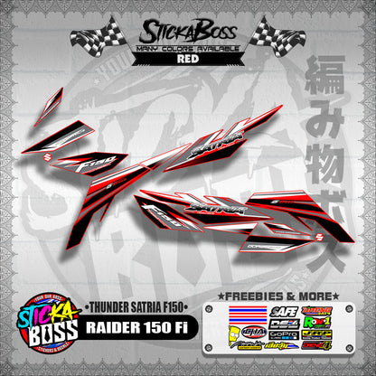 RAIDER 150 Fi DECALS ( THUNDER SATRIA F150 )【WITH FREEBIES】