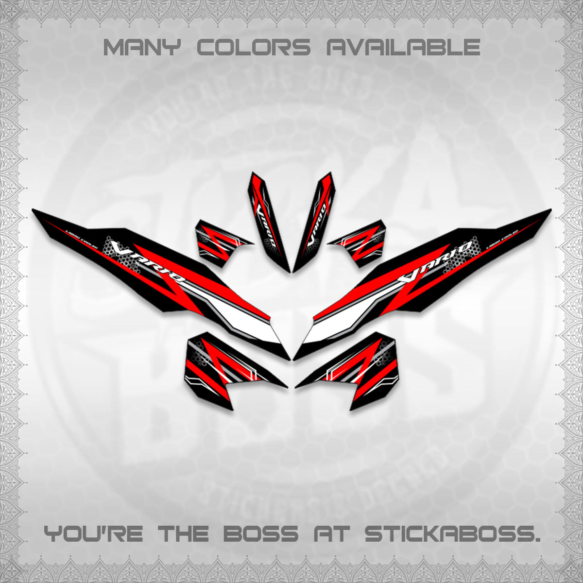 CLICK 125 V3 INDO-MALAY VARIO DECALS (2026 CODE1 DESIGN)STICKER DECALS By STICKABOSS
