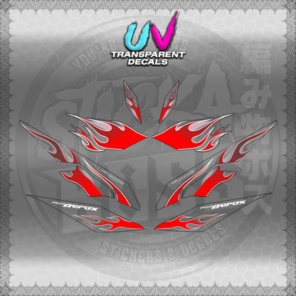 【PREMIUM UV PRINT】TRANSPARENT AEROX V3 ALPHA TURBO (AV3LEFIMO) 【WITH FREEBIES】