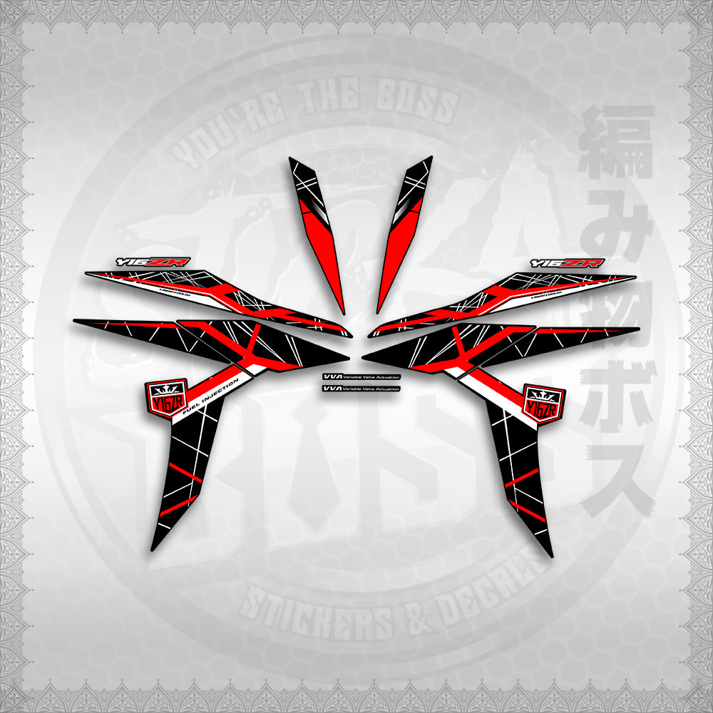 STICKER DECALS for SNIPER 155 MALAYSIAN (S155MICIY16) By STICKABOSS (SOFIE LAMINATED WATERPROOF)