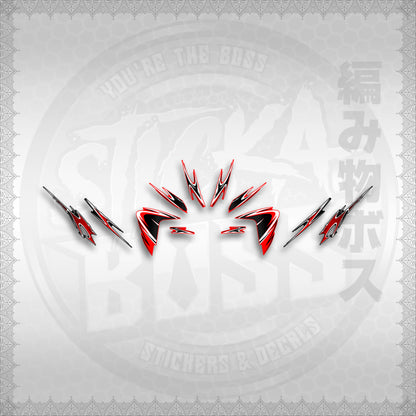STICKER DECALS for CLICK 125 V2 (CV225LENEMOHO) By STICKABOSS (SOFIE LAMINATED WATERPROOF)