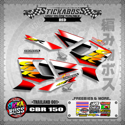 HONDA CBR 150 OLD DECALS ( THAILAND 001 )【WITH FREEBIES】