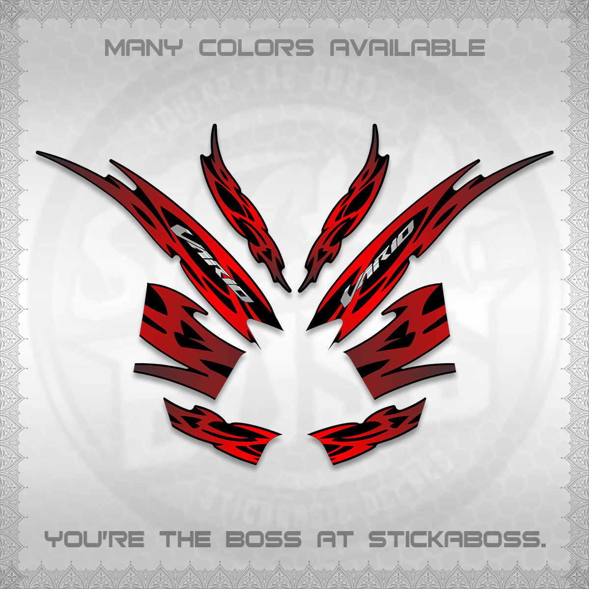 CLICK 125 V2 INDO STRIPING DECALS (2026 NUSANTARA MOTIF) STICKER DECALS By STICKABOSS