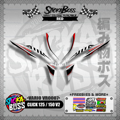 CLICK 125 / 150 V2 DECALS ( VARIO VR0007 )【WITH FREEBIES】